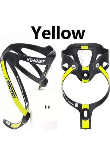 Sarı 2 Adet Tarzı Ot Satış Tam Karbon Fiber Şişe Kafesi Şişe Tutucu Bisiklet Aksesuarları Paketi ile Mat Kaplama (Yurt Dışından)