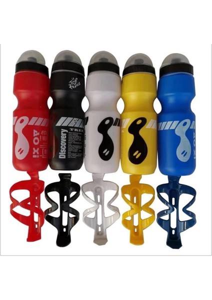 Gri Bir Stil 750ML Ultralight Bisiklet Su Şişesi Raf Tutucu Set Doğa Sporları Bisiklet Su Bardağı Tutucu Taşınabilir Mtb Bisiklet Aksesuarları (Yurt Dışından)