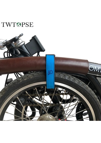 1 Çift Mavi Tarzı Twtopse Bisiklet Bisiklet Pantolon Kayışı Brompton 3sıxty Pıkes Katlanır Bisiklet Bisiklet Çerçeve Tekerlek Sabit Kayış Bağlama Kemer Kanca Döngü (Yurt Dışından)