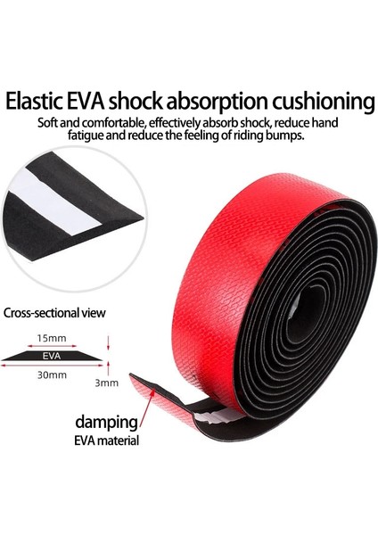Mavi Solma Stili Gidon Bandı Yol Bisikleti Kavrama Eva Pu Bar Bant Profesyonel Bisiklet Sönümleme Titreşim Önleyici Sargı 2 Bar Fişli Bisiklet Aksesuarları (Yurt Dışından) indirimleri