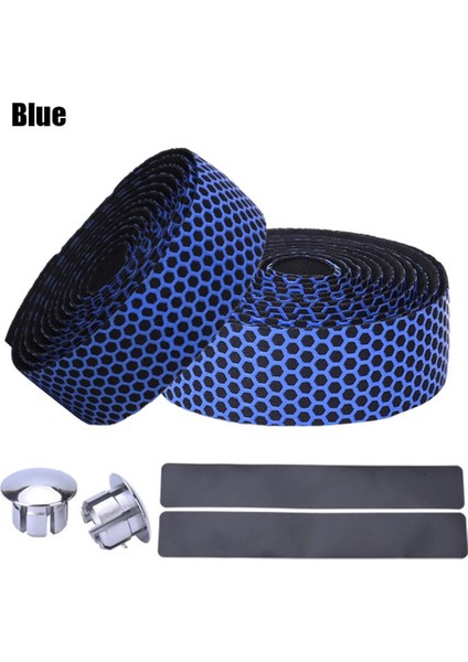 Pu-Mavi Tarzı Dayanıklı Gidon Bandı Bisiklet Bisiklete Binme Yol Bisikletleri Bisiklete Binme Kauçuk Köpük Gidon Tutacağı Mtb Kaymaz Sargı Bandı Bisiklet Gidonu (Yurt Dışından)