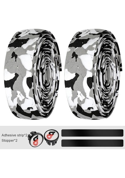 Kumral Tarzı 6 Adet Yapışkan Gidon Kayışı Yol Bisiklet Çubuğu Sapları Sargı Bandı Eva Kaymaz Bisiklet Çubuğu Sapları Sargı Bandı Bisiklet Aksesuarı G (Yurt Dışından)