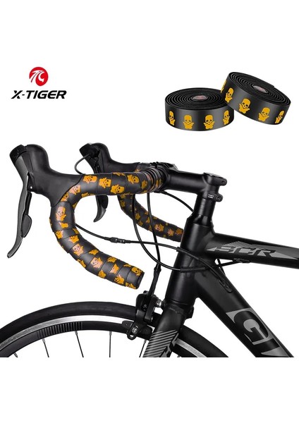 Sarı Stil X-Tıger Bisiklet Gidon Bandı Eva Şok Emici Dağ Yol Bisikleti Kavrama Kayışı Kaymaz Ter Emme Bisiklet Kolu Bandı (Yurt Dışından)