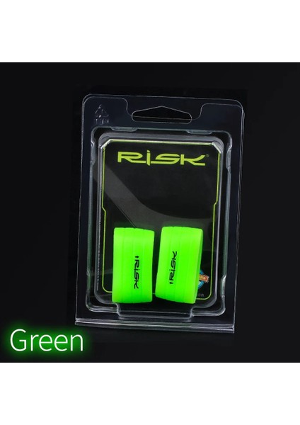 Yeşil Stil 1 Çift Risk Bisiklet Gidon Bant Silikon Sabit Halka Sabitleme Döngüler Yaka Tutma Kol Yol Bisikleti Sarma Kemeri (Yurt Dışından)