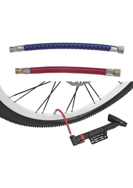 Kırmızı Stil Sıcak Bisiklet Pompası Uzatma Hortumu Tüp Boru Kablosu Taşınabilir Bisiklet Pompalama Servis Parçaları Daha Uzun Userader Av Valfi (Yurt Dışından) fiyatları