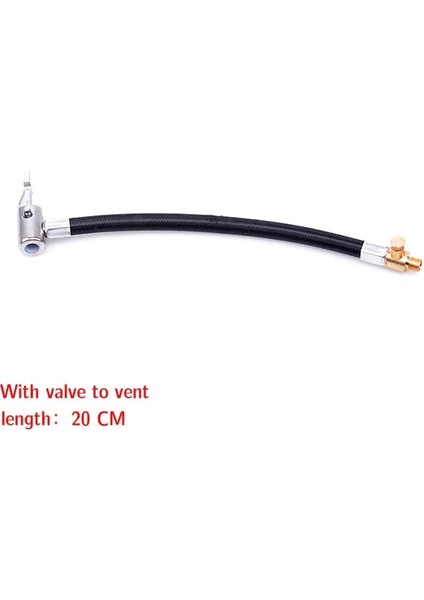 Valf 20CM Stili ile Şişirilebilir Pompa Uzatması Araba Pompası Adaptörü Otomatik Kompresör Lastik Montaj Kiti Hava Aynası Şişirme Hava Pompası Valf Klipsi Kelepçe Uyarlaması (Yurt Dışından)