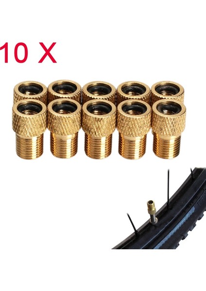 10 Adet Vana Adaptörleri Stili Et Bike Schrader Pompa Adaptörü Dönüştürücü Konektörü Hava Pompası Adaptör Vanası Bisiklet Lastikleri Için En Şişme Top Futbol (Yurt Dışından)