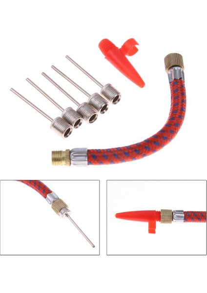 7 Adet Tarzı 7 Adet Bisiklet Hava Pompası Hortum Ucu Bisiklet Şişme Pompalama Uzatma Tüpü Scooter Memesi Pompaları Hortum Lastik Şişirme Adaptörü (Yurt Dışından)