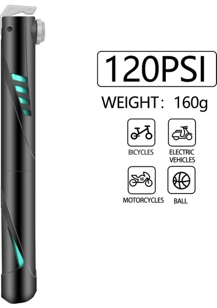 Sjh Siyah Mavi Stil Xunting Taşınabilir Bisiklet Pompası Mini El Pompası Bisiklete Binme Hava Pompası Top Oyuncak Lastik Şişirme Schrader Bisiklet Dağ Bisikleti Süper Pompalar (Yurt Dışından)