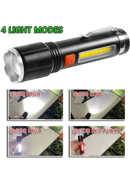 Baretta Br-85 XHP50 LED 5 Fonksiyonlu Şarjlı El Feneri