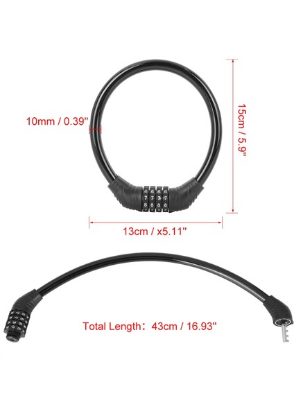 60CM Yeşil Stil x Autohaux Evrensel Bisiklet Kilidi 4 Haneli Kod Kombinasyonu Güvenlik cm Çelik Kablo Bisiklet Bisiklet Kilidi Hırsızlığa Karşı (Yurt Dışından) modelleri