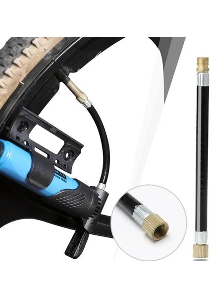Bisiklet Pompası Uzatma Hortumu Tüp Boru Kablosu Xiaomi Mijia M356 Elektrikli Scooter Taşınabilir Bisiklet Pompalama Servis Parçaları Daha Uzun Kullanım (Yurt Dışından) modelleri
