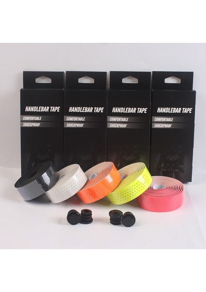 Siyah Stil Profesyonel Yol Bisikleti Gidon Sargısı Yumuşak Pu + Eva Yol Bisikleti Kolu Bant Renkli Damla Çubuğu Kayışı 2 Bar Fişleri Bisiklet Parçası (Yurt Dışından) fiyatları