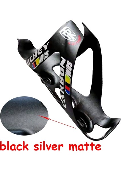 Siyah Gümüş Mat Stil Yol Bisikleti Şişe Tutucu Karbon Şişe Kafesi 3k Tam Karbon Fiber Mtb Dağ Bisikleti Su Şişesi Kafesleri Süper Hafif Freeg (Yurt Dışından)