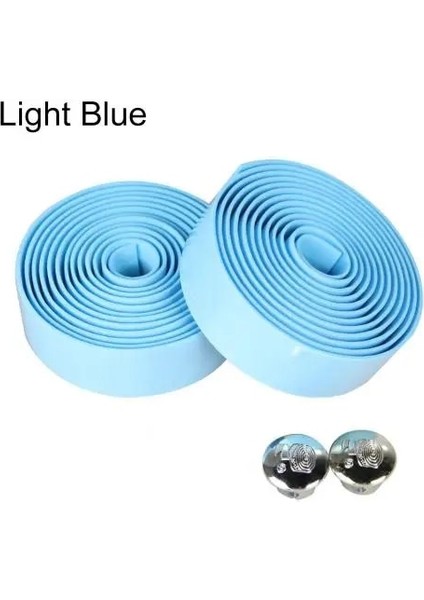 Açık Mavi Tarzı Lismo Gidon Bant Kamuflaj Bisiklet Kolu Kemer Bisiklet Mantarı Kaymaz Gidon Bant Sargı Bisiklet Aksesuarları (Yurt Dışından)