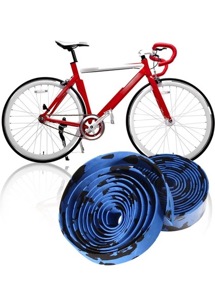 Açık Mavi Tarzı Lismo Gidon Bant Kamuflaj Bisiklet Kolu Kemer Bisiklet Mantarı Kaymaz Gidon Bant Sargı Bisiklet Aksesuarları (Yurt Dışından) modelleri