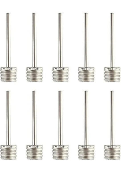 10 Adet Tarzı Futbol Basketbol Voleybol Rugby Topu Şişme Oyuncakları Şişirmek Için Nozul Adaptörü ve Hava Hortumu ile Top Pompa Iğneleri (Yurt Dışından)