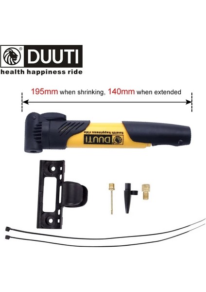 B Stili Sarı Stil Pcycling Mini Bisiklet Pompası Alüminyum Alaşımlı Bisiklet El Hava Pompası Top Lastik Şişirme Mtb Dağ Yol Bisikleti Avfv Için Pumı (Yurt Dışından)