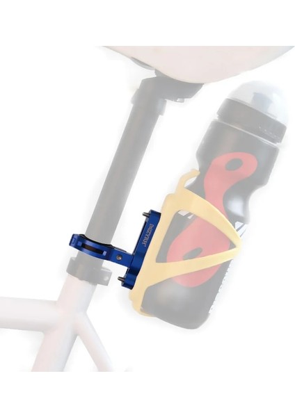 Titanyum Tarzı Bisiklet Su Şişesi Kafes Dağı Ayarlanabilir Bisiklet Şişe Tutucu Adaptörü Açık Bisiklet Şişe Kelepçesi Mtb Gidon Seat Post (Yurt Dışından)