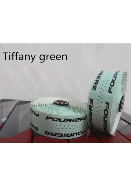Tiffany Yeşil Stili 1 Takım 9 Renk Isteğe Bağlı Fouriers Monokrom Çubuk Bant ve Fişler Pu Yol Bisikleti Bırak Gidon Sargıları 3mm * (Yurt Dışından)