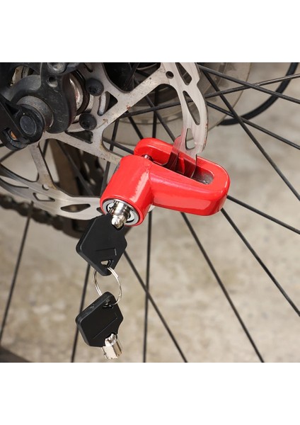 Mavi Stil 5.5x4.4cm Mini Bisiklet Tekerlek Kilidi Scooter Kilidi Hırsızlığa Karşı Disk Frenler Kilidi Çelik Tel Elektrikli Scooter Kaykay Tekerlekleri Kilidi (Yurt Dışından) indirimleri