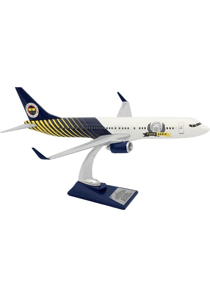 Boeing 737-800 1/100 Ölçek Fenerbahçe Lisanslı Çizgili Tasarım Maket Uçak (UCK0188) modelleri
