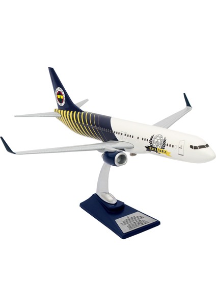 Boeing 737-800 1/100 Ölçek Fenerbahçe Lisanslı Çizgili Tasarım Maket Uçak (UCK0188) fırsatları