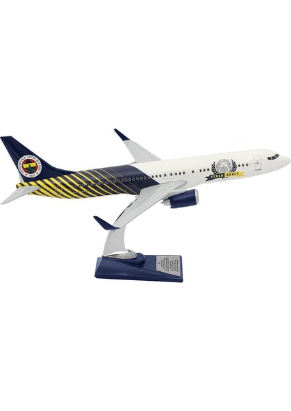 Boeing 737-800 1/100 Ölçek Fenerbahçe Lisanslı Çizgili Tasarım Maket Uçak (UCK0188) indirimleri
