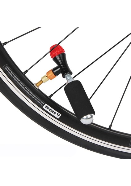 Gümüş Gaz Şişesi Stili Taşınabilir Dağ Bisikleti Mini Hava Pompası Vana Kafa Şişirme Co2 Gaz Şişesi Yalıtımlı Kol Evrensel Mtb Hava Şişirme Aksesuarları (Yurt Dışından)