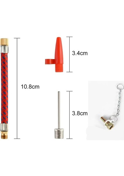 1 Takım 5 Adet Tarzı Futbol Basketbol Voleybol Rugby Topu Şişme Oyuncakları Şişirmek Için Nozul Adaptörü ve Hava Hortumu ile Top Pompa Iğneleri (Yurt Dışından) modelleri