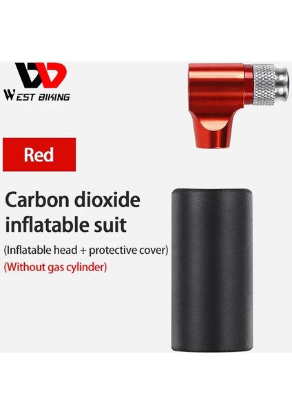 Kırmızı Stil Bisiklet Sürme Ekipmanları Bisiklet Pompası Bisiklet Karbon Dioksit Co2 Mini Pompa Fransız ve Amerikan Ağız Şişme Taşınabilir Dağ (Yurt Dışından)