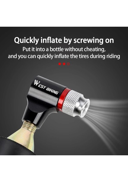 Kırmızı Stil Bisiklet Sürme Ekipmanları Bisiklet Pompası Bisiklet Karbon Dioksit Co2 Mini Pompa Fransız ve Amerikan Ağız Şişme Taşınabilir Dağ (Yurt Dışından) indirimleri