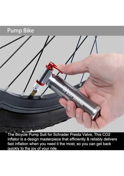 Mini Taşınabilir Şişme Hava Pompası Yol Mtb Bisiklet Co2 Dayanıklı Alüminyum Hava Şişirme Bisiklet Bisiklet Ekipmanları 2.6X13.3CM (Yurt Dışından)