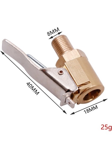 8 mm Araba Hava Pompası Bisiklet Bisiklet Aksesuarları Bisiklet Pompasınozul Adaptörü Kamyon Lastiği Şişirme Valfi Konnektör Kafa Klipsi (Yurt Dışından)