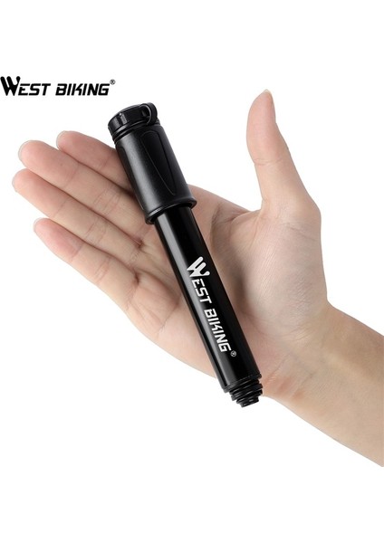 Siyah Stil Taşınabilir Bisiklet Pompası Mini El Bisiklet Şişirme Yüksek Basınçlı Basketbol Şişme Ar Hava Bisiklet Pompası Top Hava Şişirme (Yurt Dışından)
