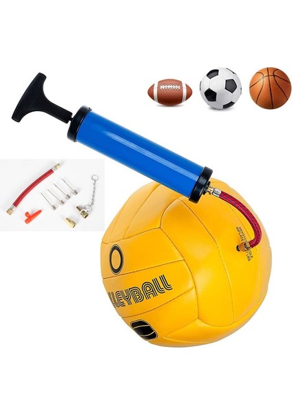 1 Takım 7 Adet Tarzı Futbol Basketbol Voleybol Rugby Topu Şişme Oyuncakları Şişirmek Için Nozul Adaptörü ve Hava Hortumu ile Top Pompa Iğneleri (Yurt Dışından)
