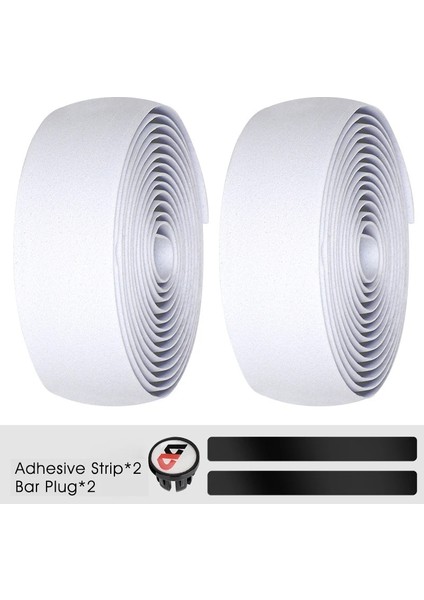 Beyaz2 Tarzı Ultra Hafif Bisiklet Gidon Bandı Eva Karbon Desen Kaymaz ve Mtb Bisiklet Koruma Aksesuarları Için Şok Emme Bandı (Yurt Dışından)