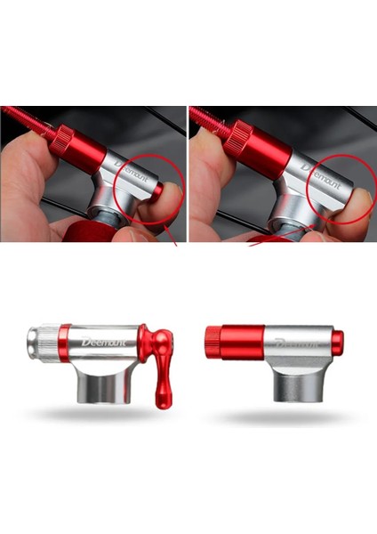 Sıkma Stili Mini Bisiklet Co2 Pompa Döngüsü Lastik Tüp Şişirme Presta Lastik Gaz Silindirleri Bisiklet 12GG M8 Dişli Gaz Silindir Presta Adapt (Yurt Dışından)