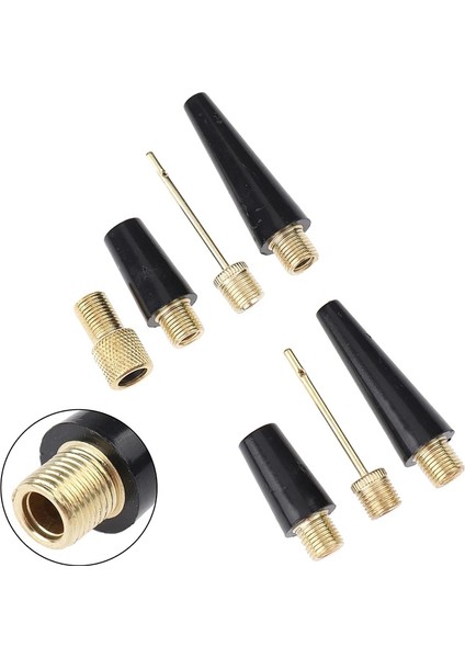 B Tarzı 1 Takım Top Iğne Meme Adaptör Kiti Basketbol Futbol Bisiklet Lastiği Şişirmek Için Pompa Parçaları Aksesuarları (Yurt Dışından) indirimleri