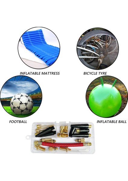 Et Bisiklet Lastiği Şişme Tüp Iğne Hava Hortumu Adaptör Kitleri Bisiklet Tamir Aletleri Konnektör Pompası Basketbol Valfi (Yurt Dışından) modelleri