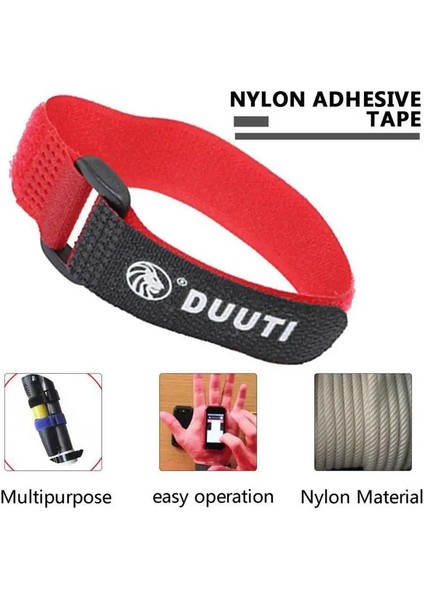 Kırmızı Stil Ayarlanabilir Bisiklet Naylon Kanca Döngü Bant Kayışı Bisiklet Bandı El Feneri Kravat Bisiklet Kablosu Bandaj Raptiye Bant Pompa Şişesi (Yurt Dışından) fırsatları