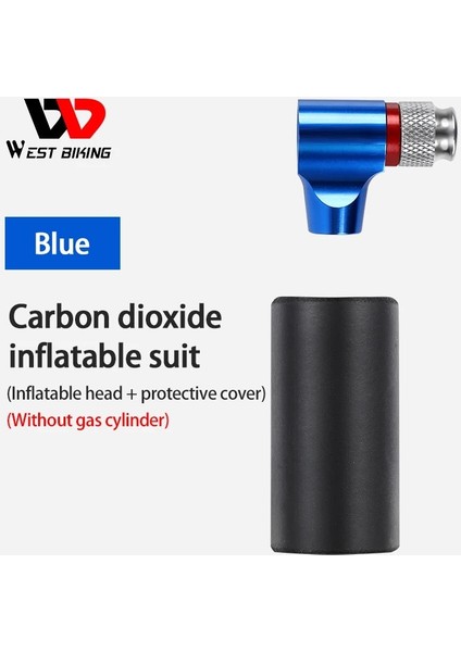 Mavi Stil Bisiklet Sürme Ekipmanları Bisiklet Pompası Bisiklet Karbon Dioksit Co2 Mini Pompa Fransız ve Amerikan Ağız Şişme Taşınabilir Dağ (Yurt Dışından)