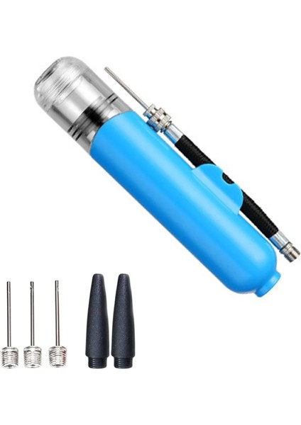 Mavi Stil 16CM Mini Top Pompası Taşınabilir Plastik Çift Eylem Spor Topları Basketbol Futbol Futbol Yoga Topu El Hava Pompası Şişirme ile Hayır (Yurt Dışından)