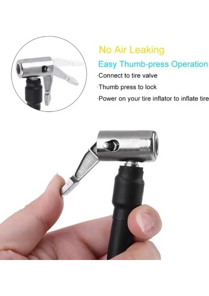 No.10 Tarzı Lastik Hava Şişirme Hortumu Adaptörü Büküm Kilit Bağlantısı Kilitleme Hava Hortumu ve Standart Lastik Valfi ile Hava Mandreni Ince Diş (Yurt Dışından) modelleri