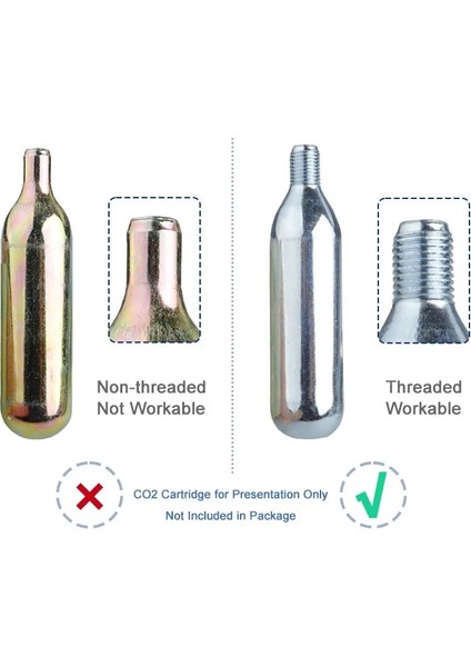 PMP023BSV Stili Dişli Kartuş Için Bisiklet Co2 Nozulu Schrader Presta Döngüsüne Uyar Acil Enflasyon Hizmeti Dahil. 16G N 12G Için 2 Köpük Muhafaza (Yurt Dışından) fırsatları
