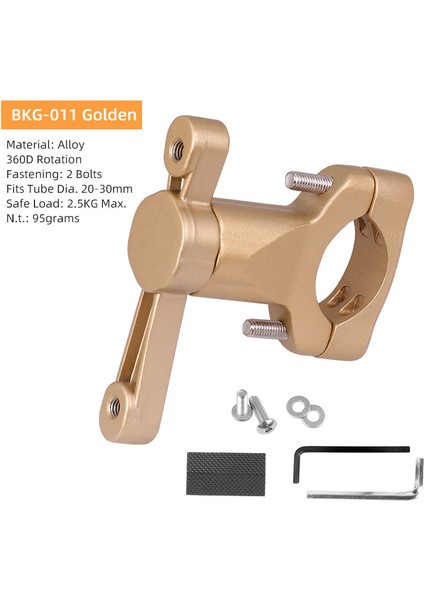 BKG-011B Altın Stili Bisiklet Şişe Kafesi Tutucu Bisiklet E-Bike Su Şişesi Raf Adaptörü Opsiyonel Naylon Veya Eloksallı Alüminyum Kafes Stand Taşıyıcı (Yurt Dışından)