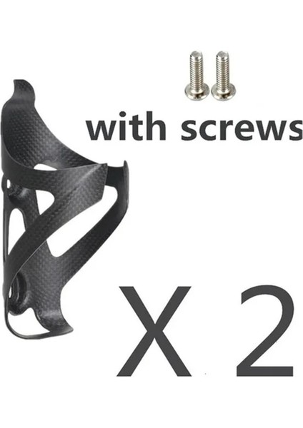 Srcws Stili ile 2 x Mat 2020 Sıcak Satış Tam Karbon Fiber Bisiklet Su Şişesi Kafesi Mtb Yol Bisikleti Botelle Tutucu Ultra Hafif Döngüsü Ekipmanları Mat Parlak (Yurt Dışından)