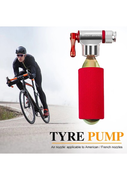 Taşınabilir Mtb Mini Hava Pompası Yol Bisikleti Bisiklet Co2 Şişirme Dayanıklı Basketbol Futbol Bisiklet Ekipmanları Aksesuarları (Yurt Dışından)