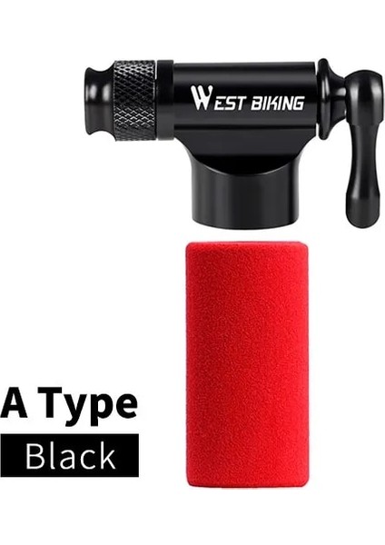 Bir Yükseltme Siyah Stili Batı Bıkııng Co2 Pompası Bisiklet Mini El Pompası Mtb Yol Bisikleti Hava Şişirme Schrader Presta Vana Adaptörü Top Bisiklet Aksesuarları (Yurt Dışından)