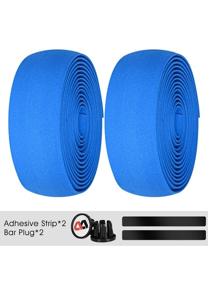 Blue2 Tarzı Ultra Hafif Bisiklet Gidon Bandı Eva Karbon Desen Kaymaz ve Mtb Bisiklet Koruma Aksesuarları Için Şok Emme Bandı (Yurt Dışından)